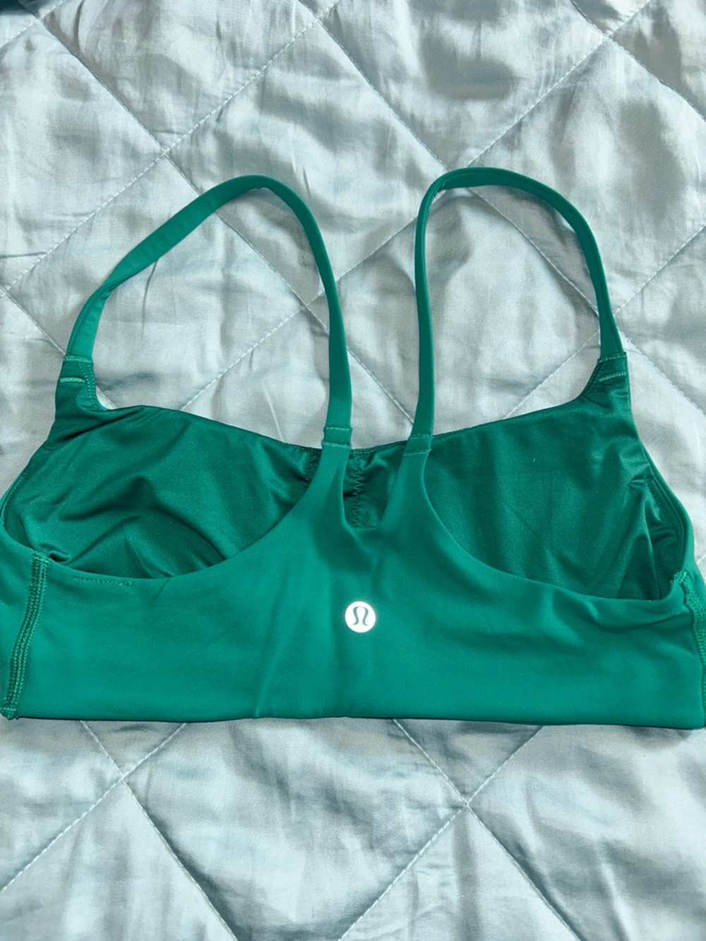 lululemon athletica Teal Green Thin-Strap Sports Bra